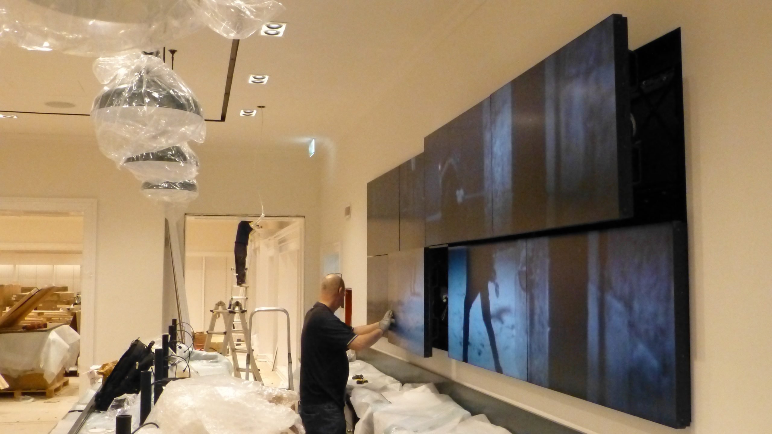 LCD video wall installation - Aprios AV